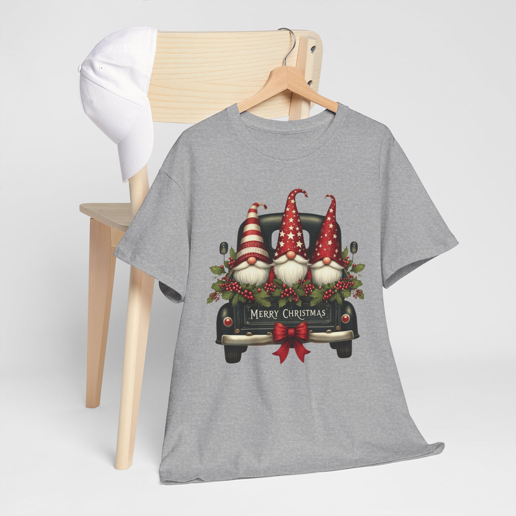 Christmas Gnome Truck Tee — Merry Christmas Holiday Shirt