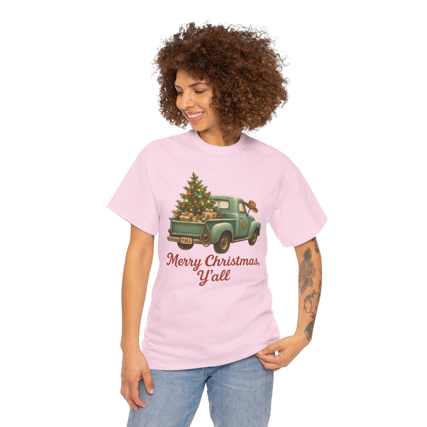'Merry Christmas, Y'all' Vintage Holiday Tee