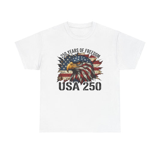 USA 250 Eagle T-Shirt — 250 Years of Freedom Patriotic Tee