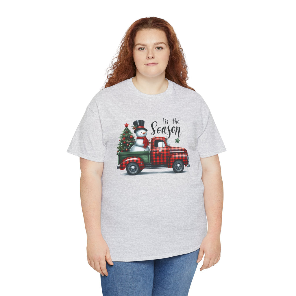 "Tis the Season" Heavy Cotton Tee - Festive Holiday Shirt