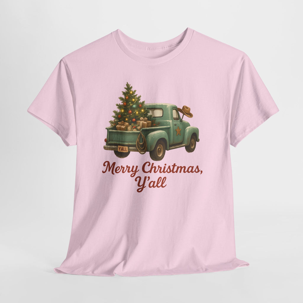 'Merry Christmas, Y'all' Vintage Holiday Tee