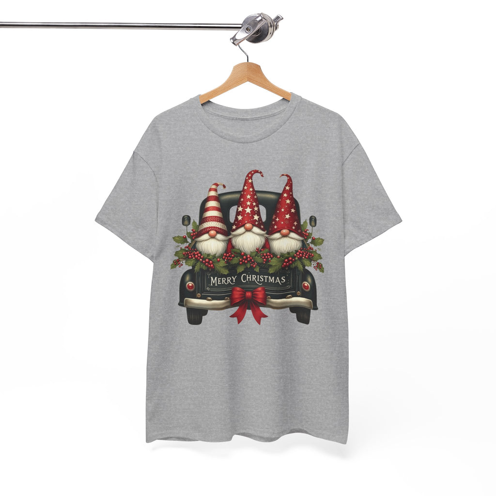 Christmas Gnome Truck Tee — Merry Christmas Holiday Shirt