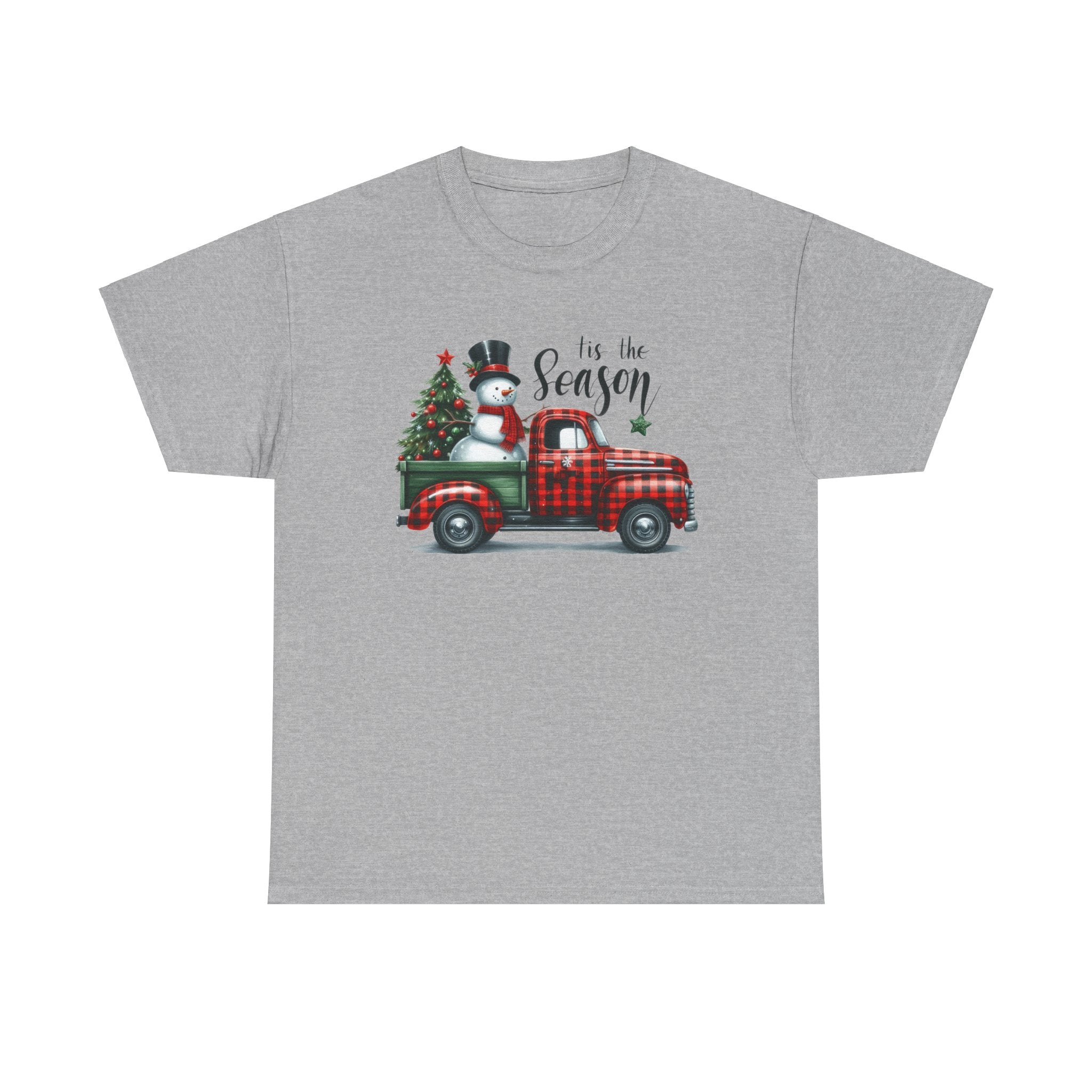 "Tis the Season" Heavy Cotton Tee - Festive Holiday Shirt