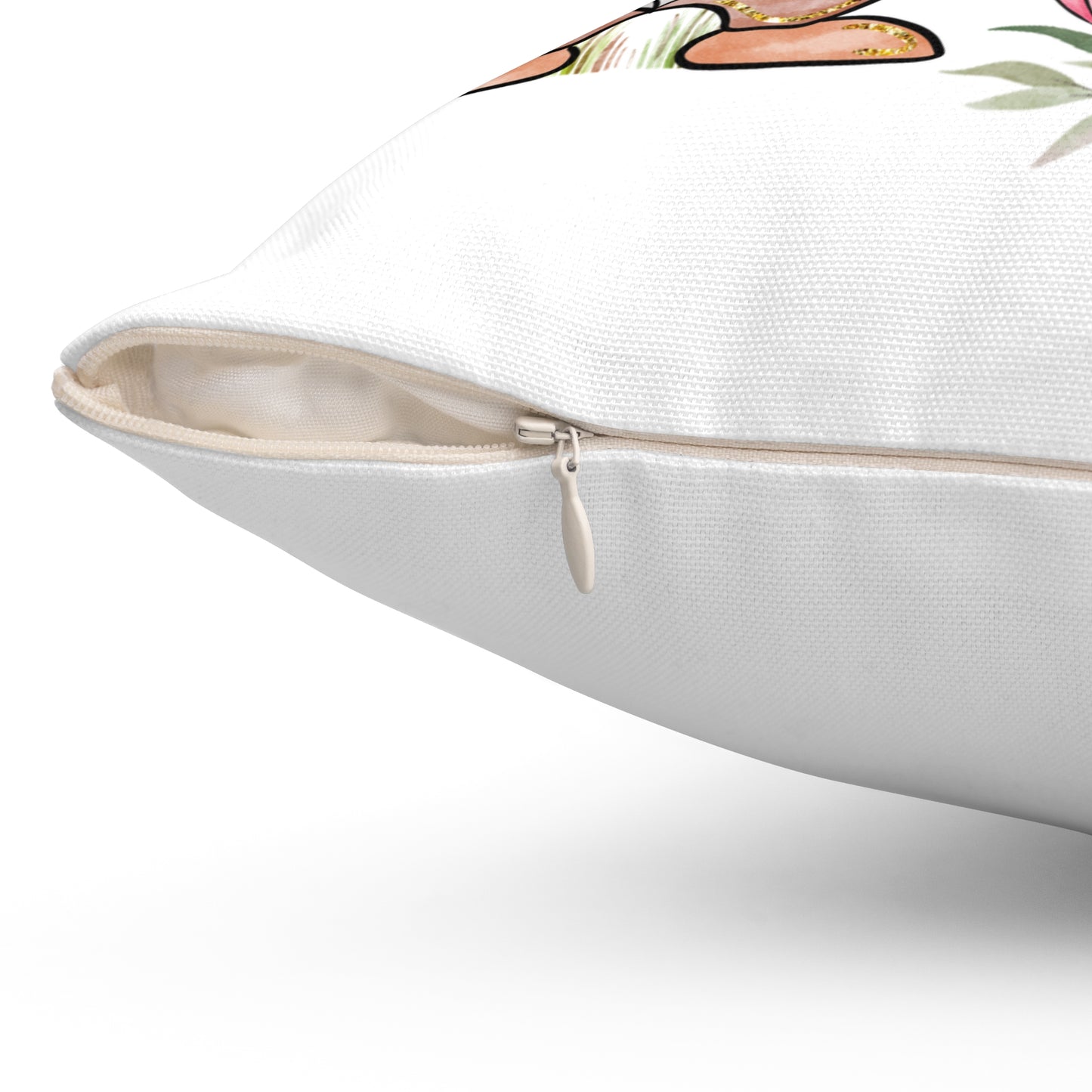 Welcome Fall Gnome Throw Pillow — Autumn Pumpkin Decorative Pillow
