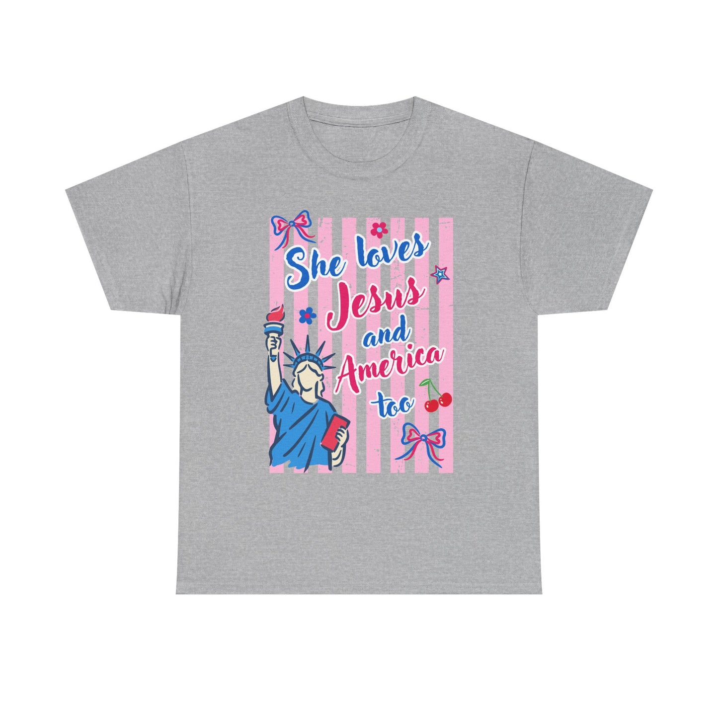 She Loves Jesus and America Too Tee