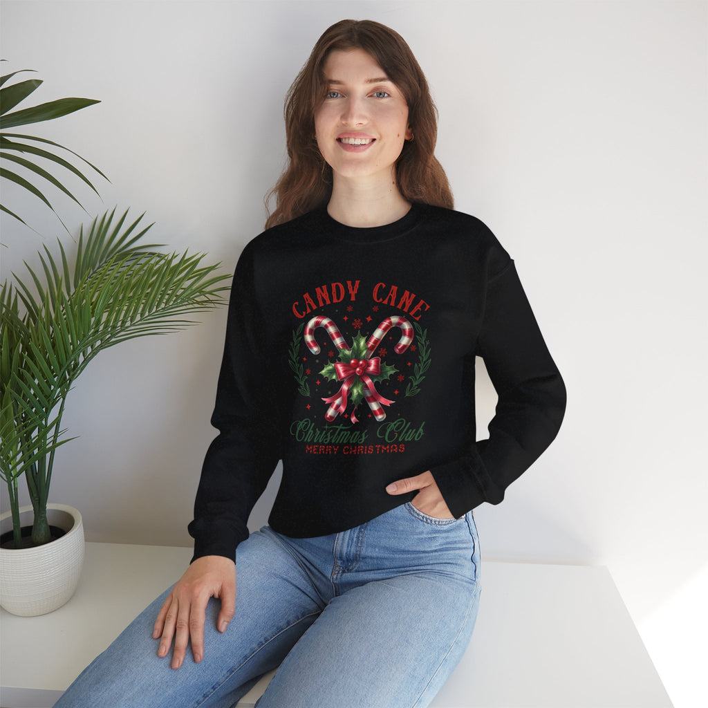 Candy Cane Christmas Club Sweatshirt - Heavy Blend™ Crewneck