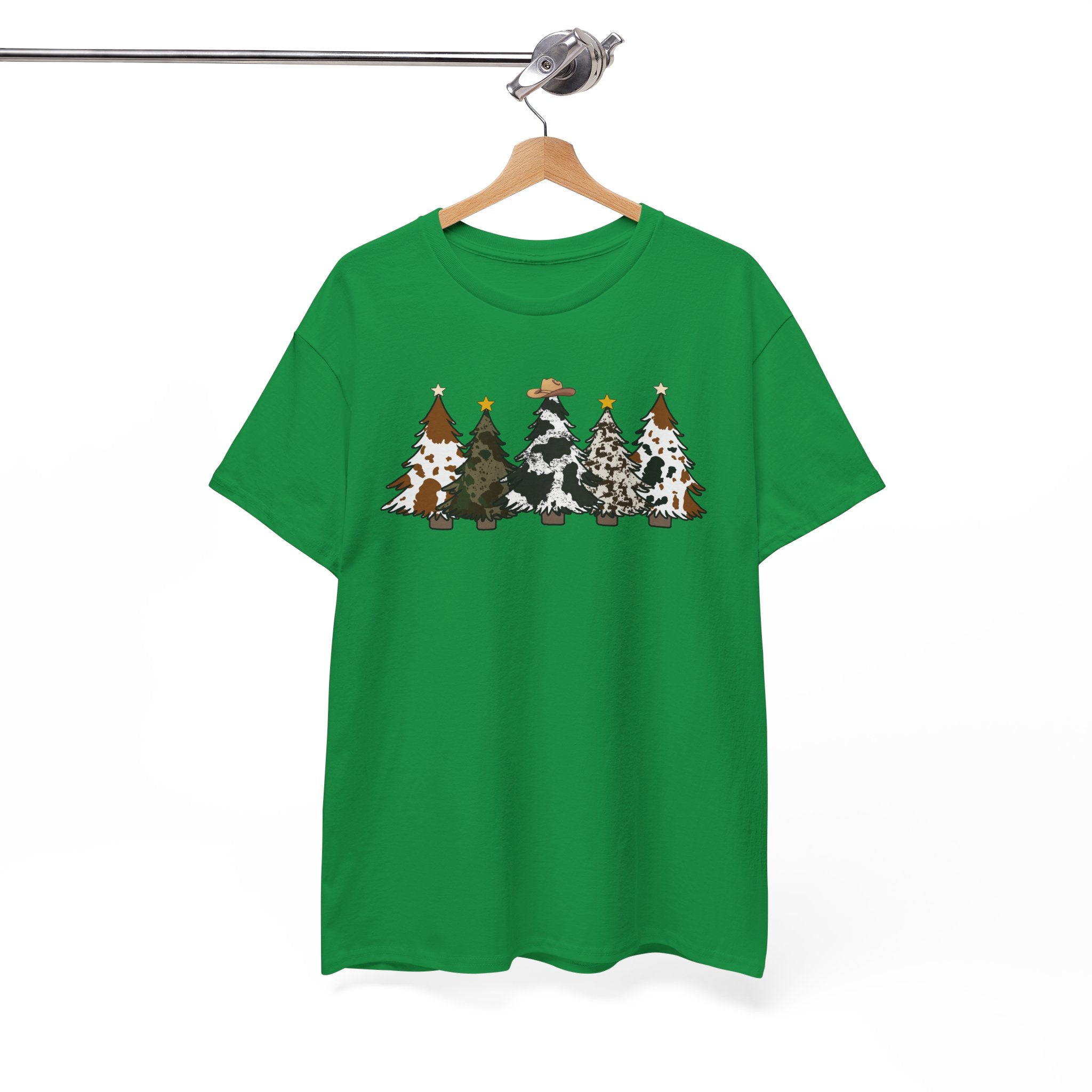 Whimsical Holiday Trees Heavy Cotton Tee
