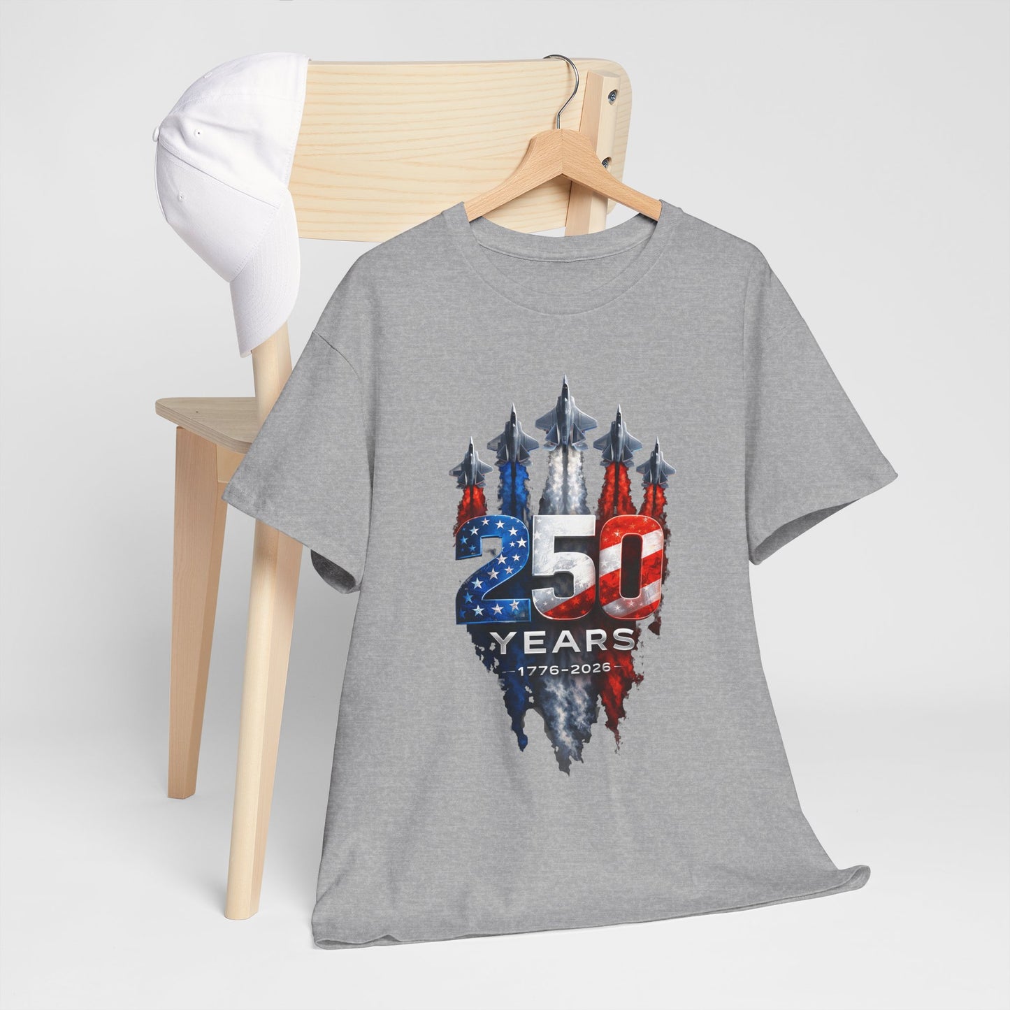 USA 250 Years T-Shirt — Bicentennial 250th Anniversary Patriotic Tee