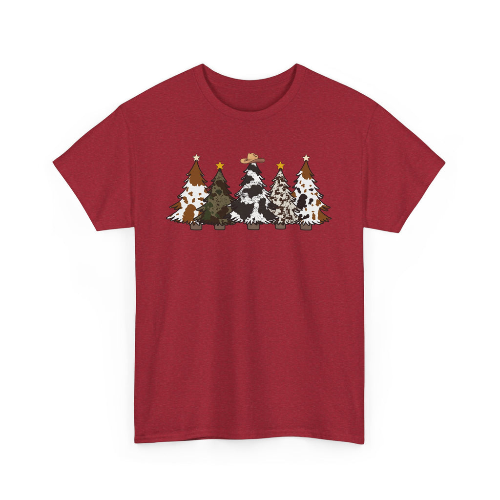 Whimsical Holiday Trees Heavy Cotton Tee