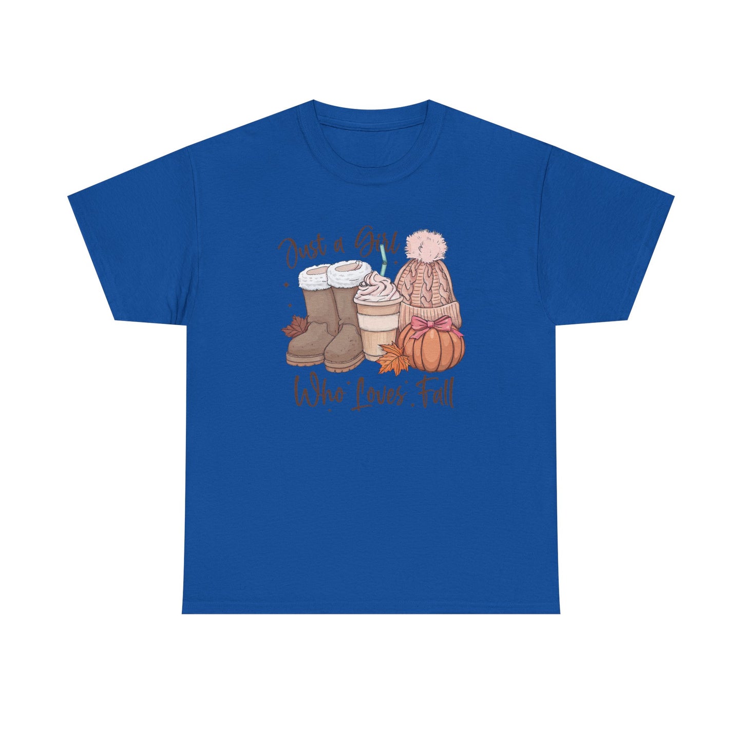 Just a Girl Who Loves Fall, Vintage Style Tee