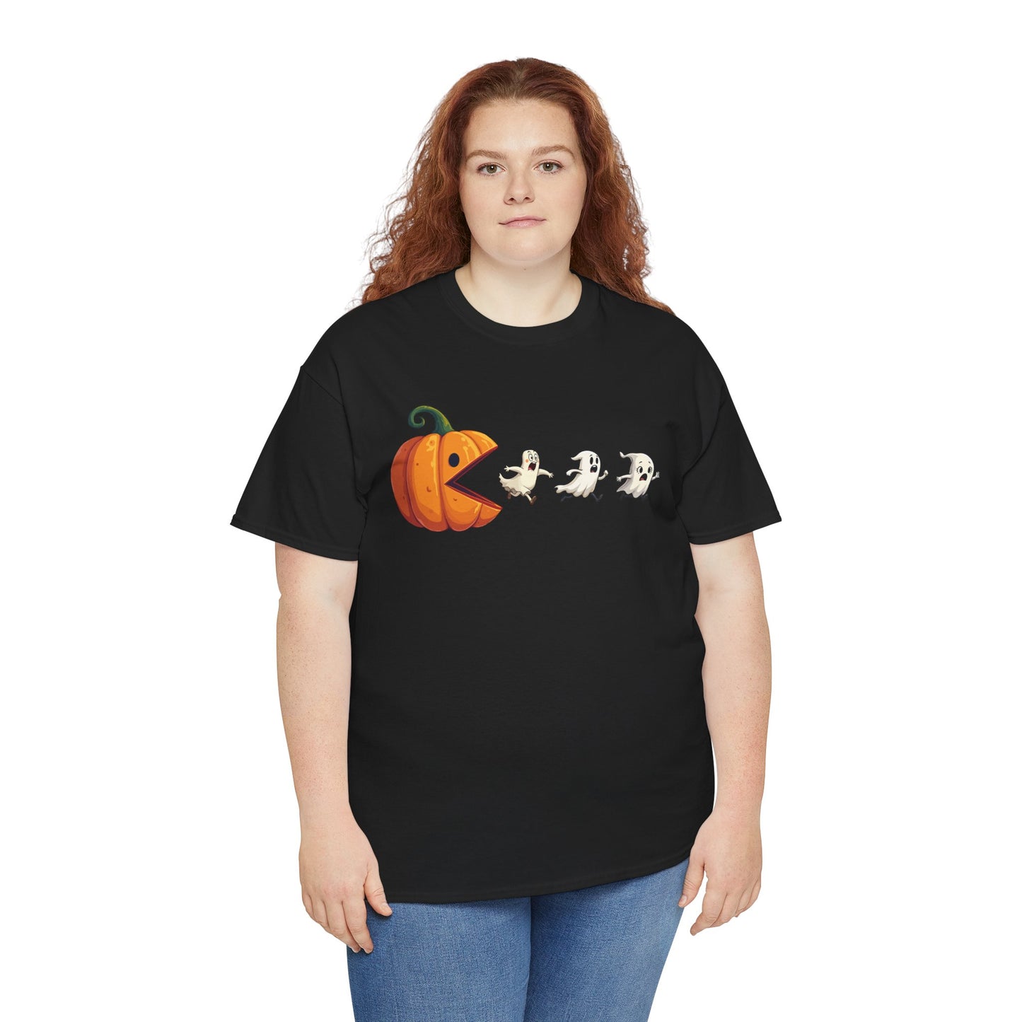 Playful Pumpkin Pac-Man Tee