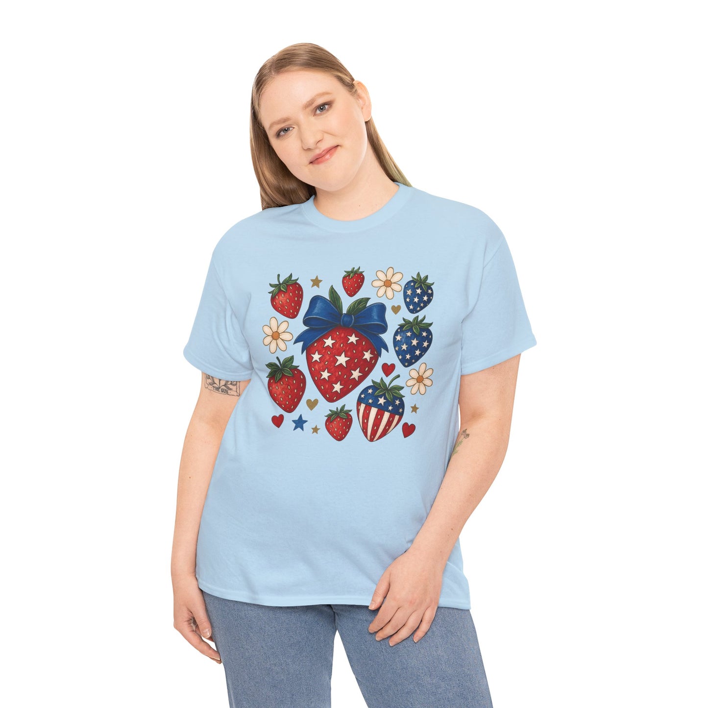 Patriotic Strawberry Tee