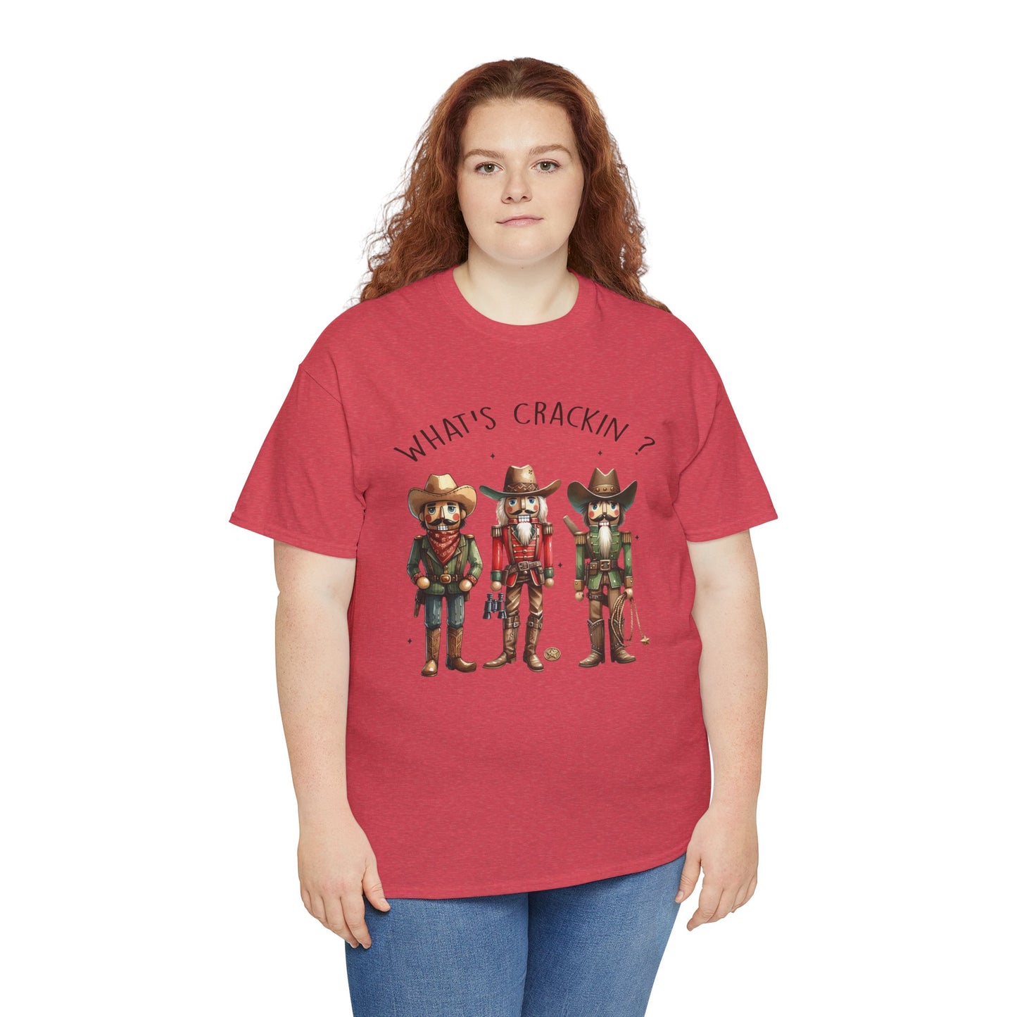 What's Crackin'? Cowboy Graphic Heavy Cotton Tee