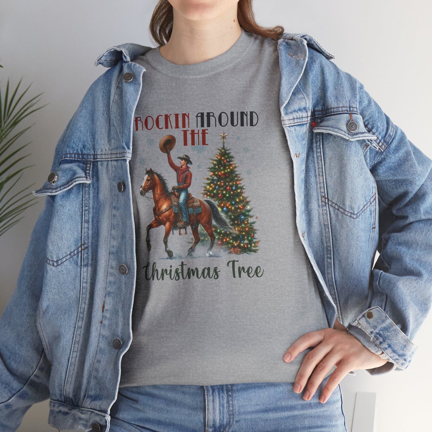 Rockin' Around the Christmas Tree Heavy Cotton Tee