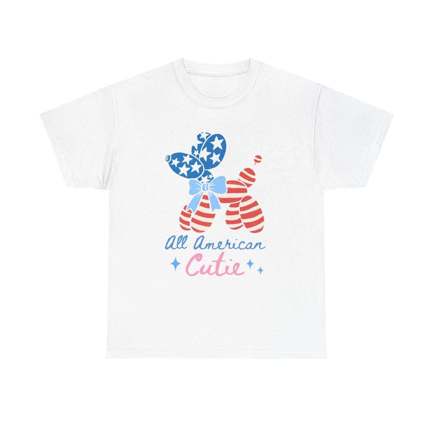 All American Cutie Patriotic Balloon Dog Tee