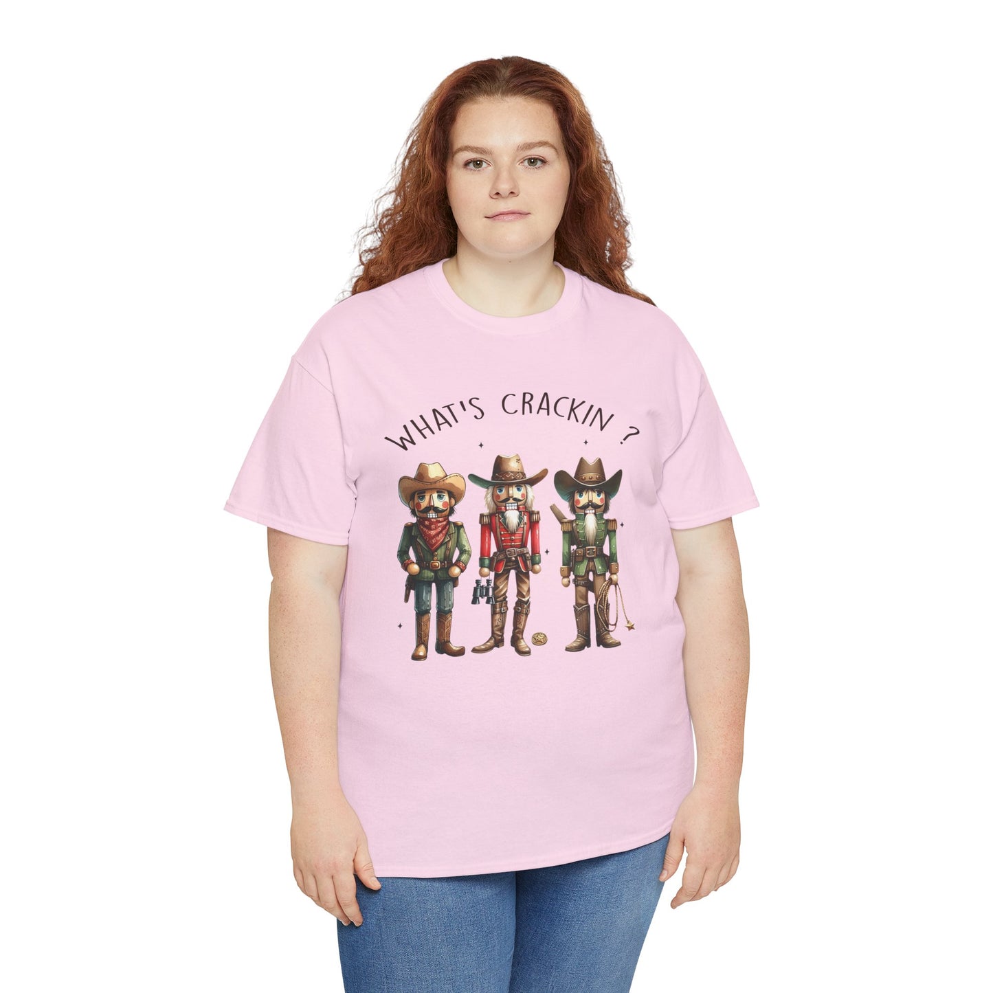 What's Crackin'? Cowboy Graphic Heavy Cotton Tee