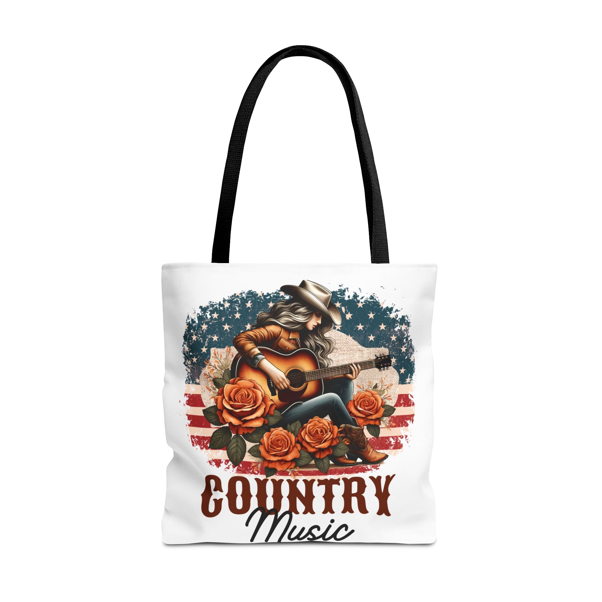 Country Music Cowgirl Tote Bag