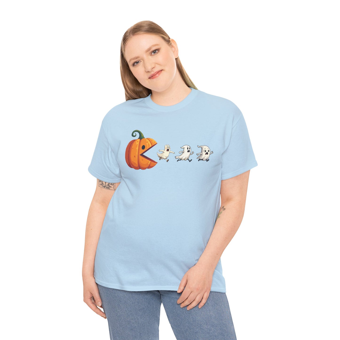Playful Pumpkin Pac-Man Tee