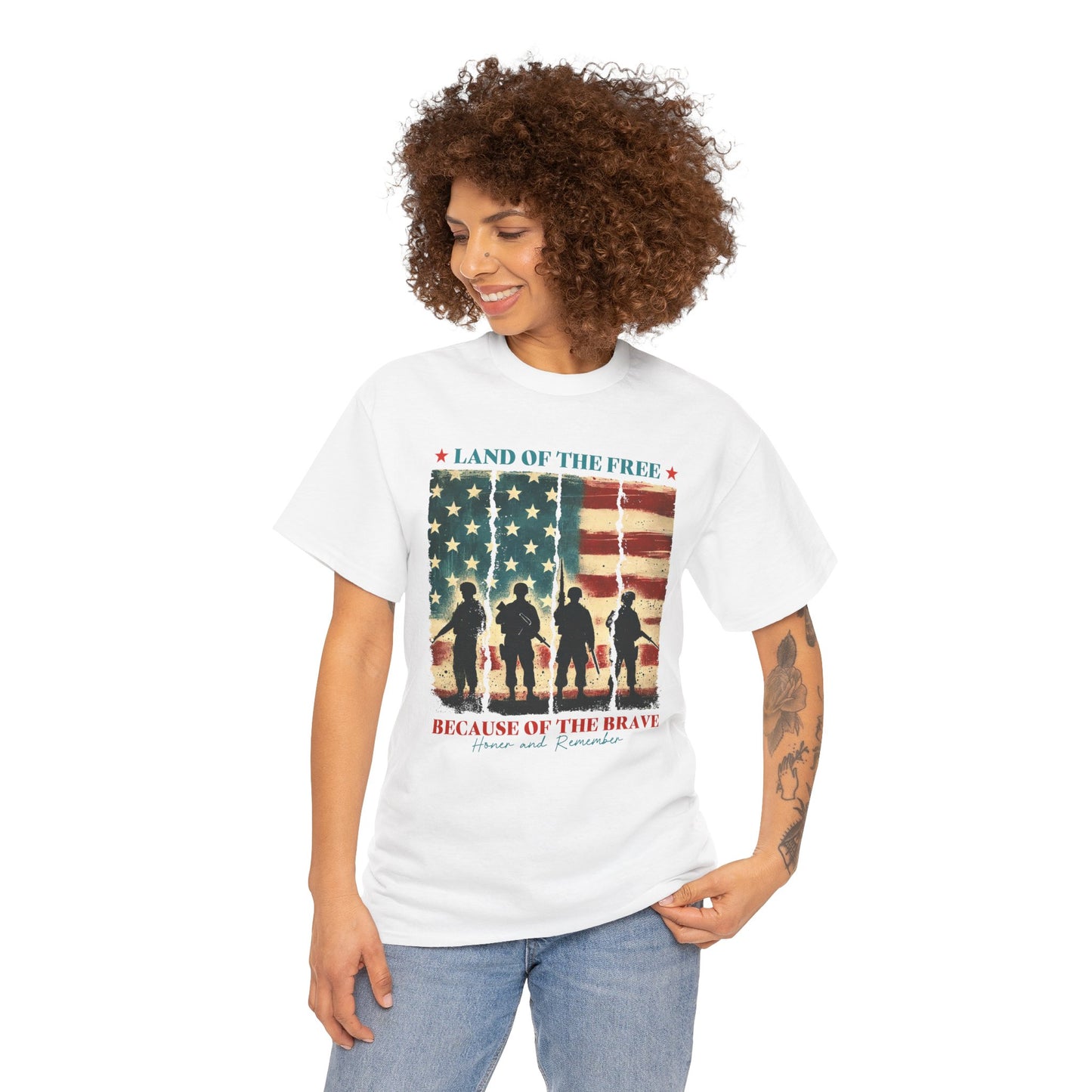 Land of the Free, Because of the Brave-Tee
