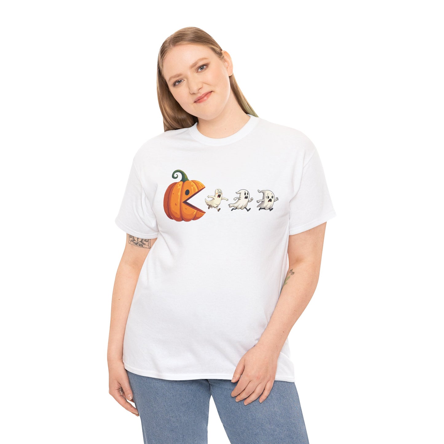 Playful Pumpkin Pac-Man Tee