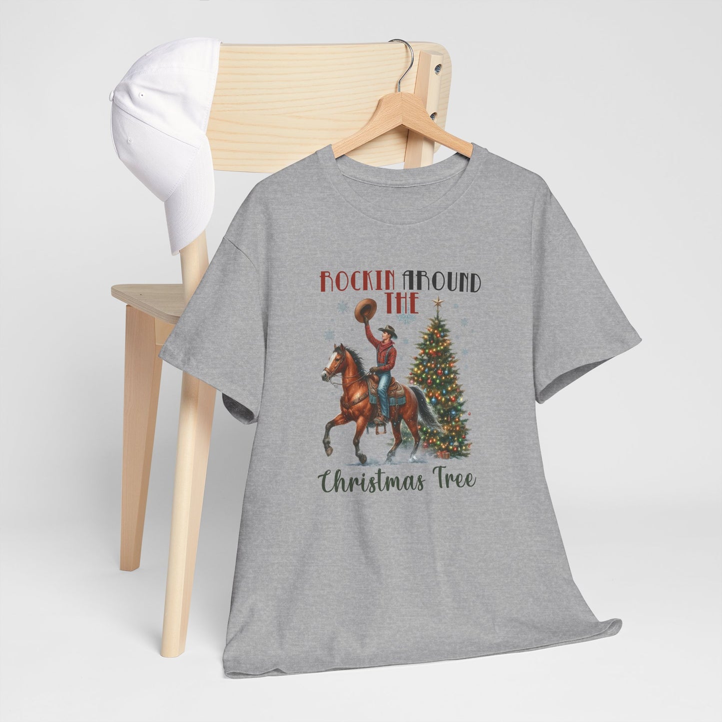Rockin' Around the Christmas Tree Heavy Cotton Tee