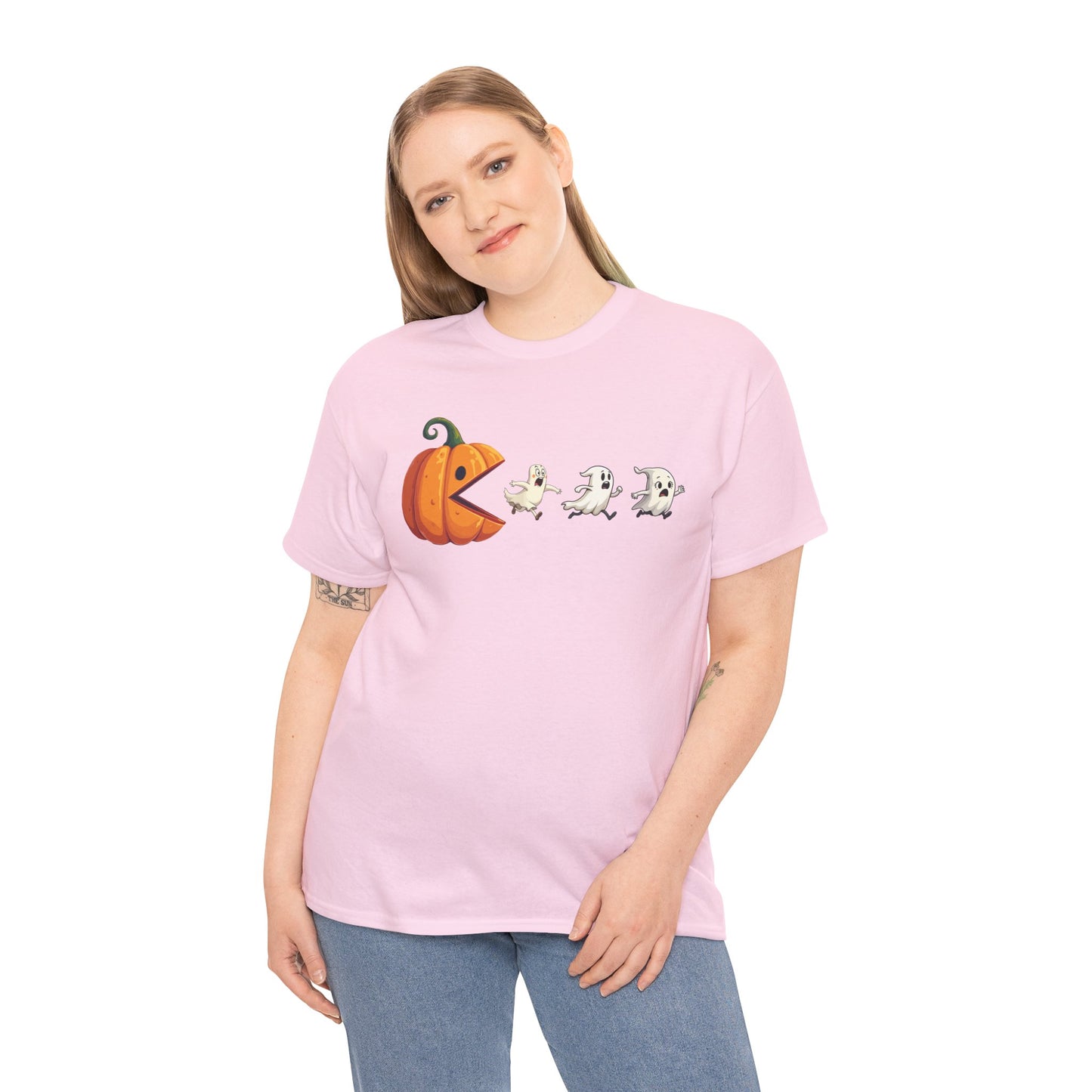 Playful Pumpkin Pac-Man Tee