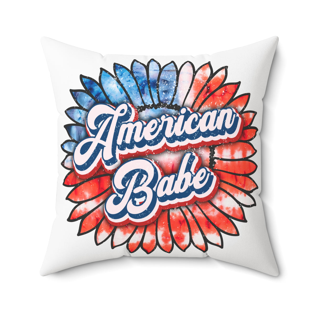 American Babe Throw Pillow