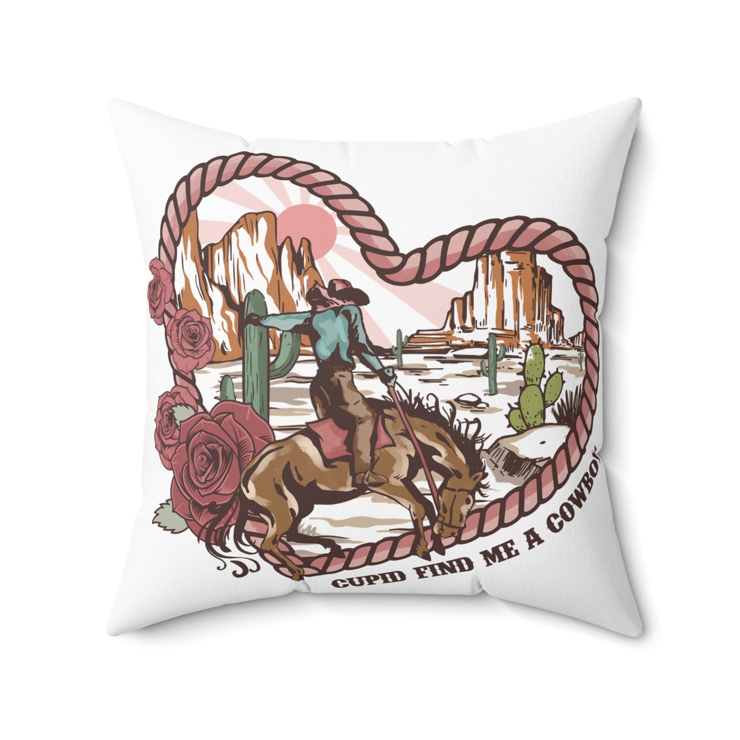 Spun Polyester Square Pillow