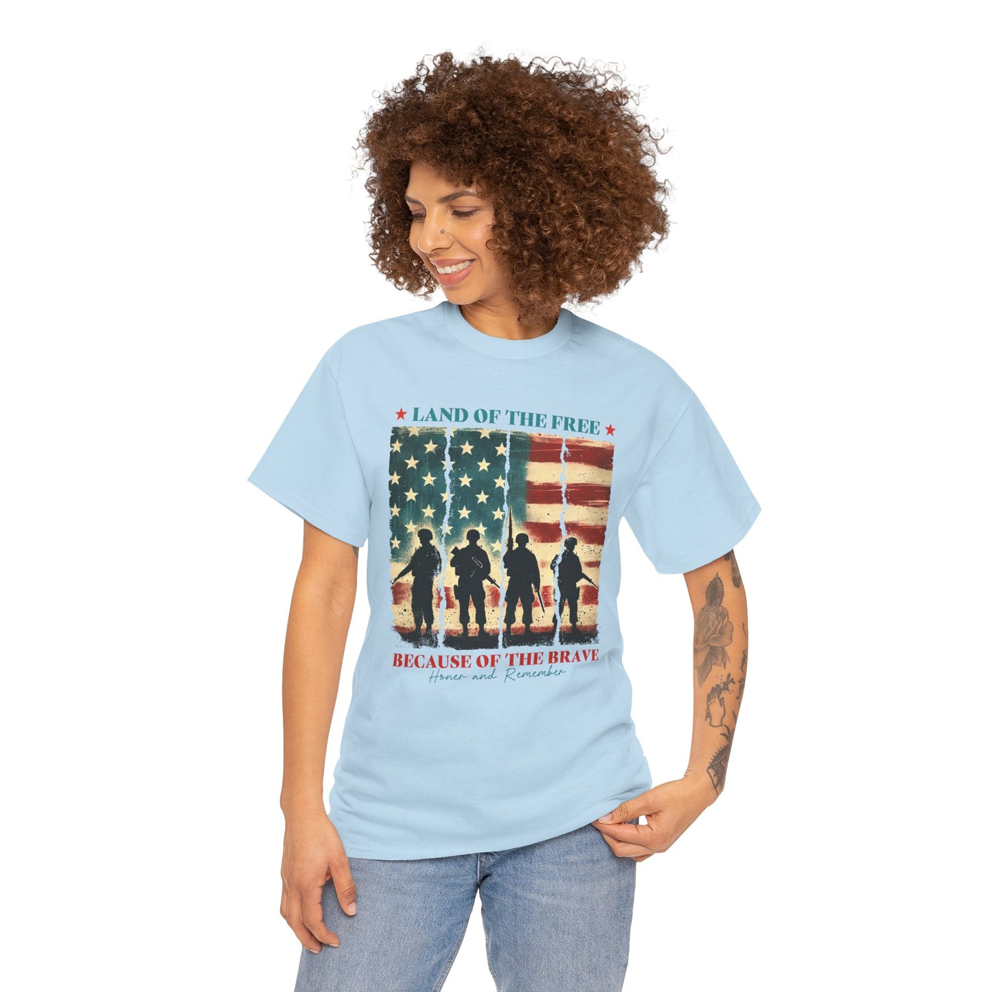 Land of the Free, Because of the Brave-Tee