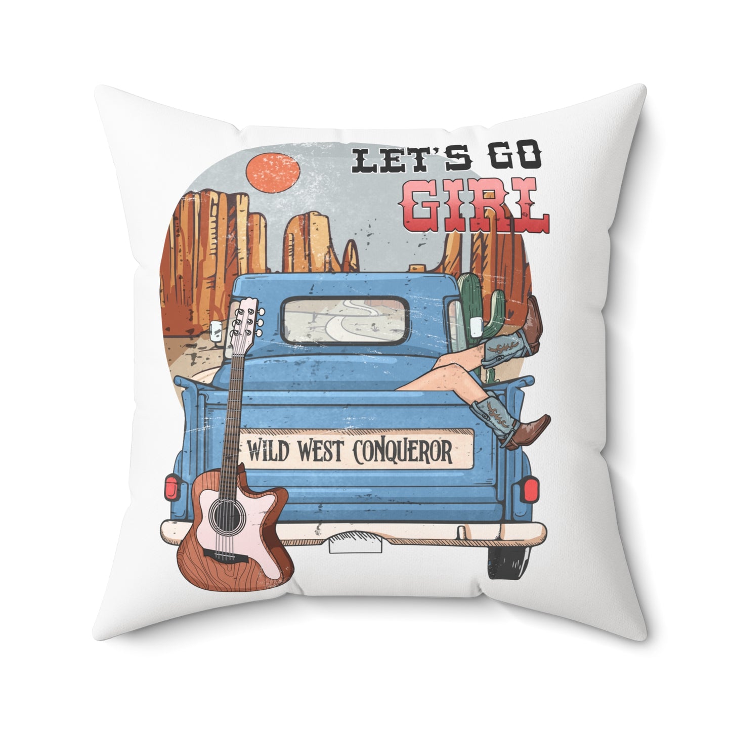 Spun Polyester Square Pillow