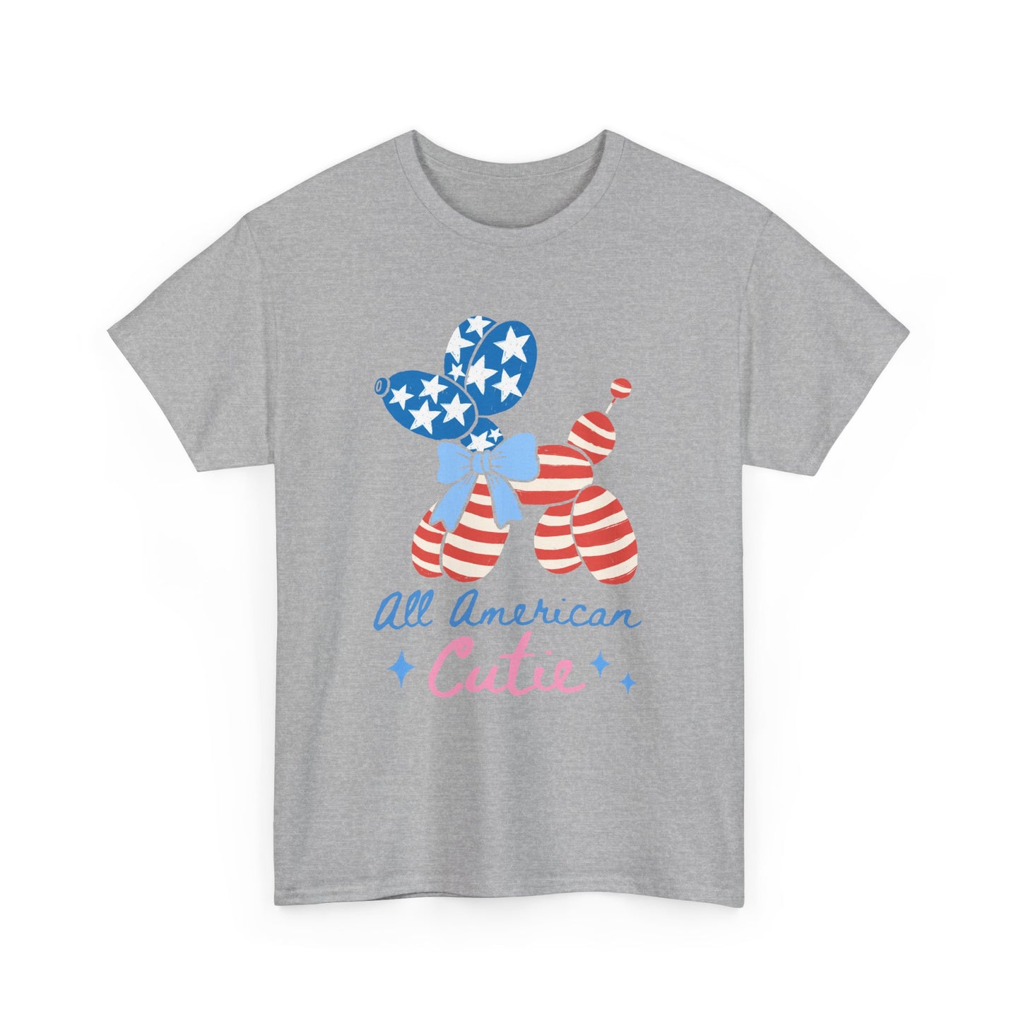 All American Cutie Patriotic Balloon Dog Tee