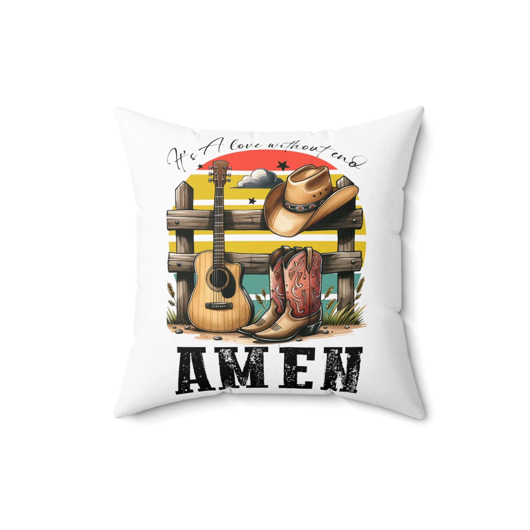 Spun Polyester Square Pillow