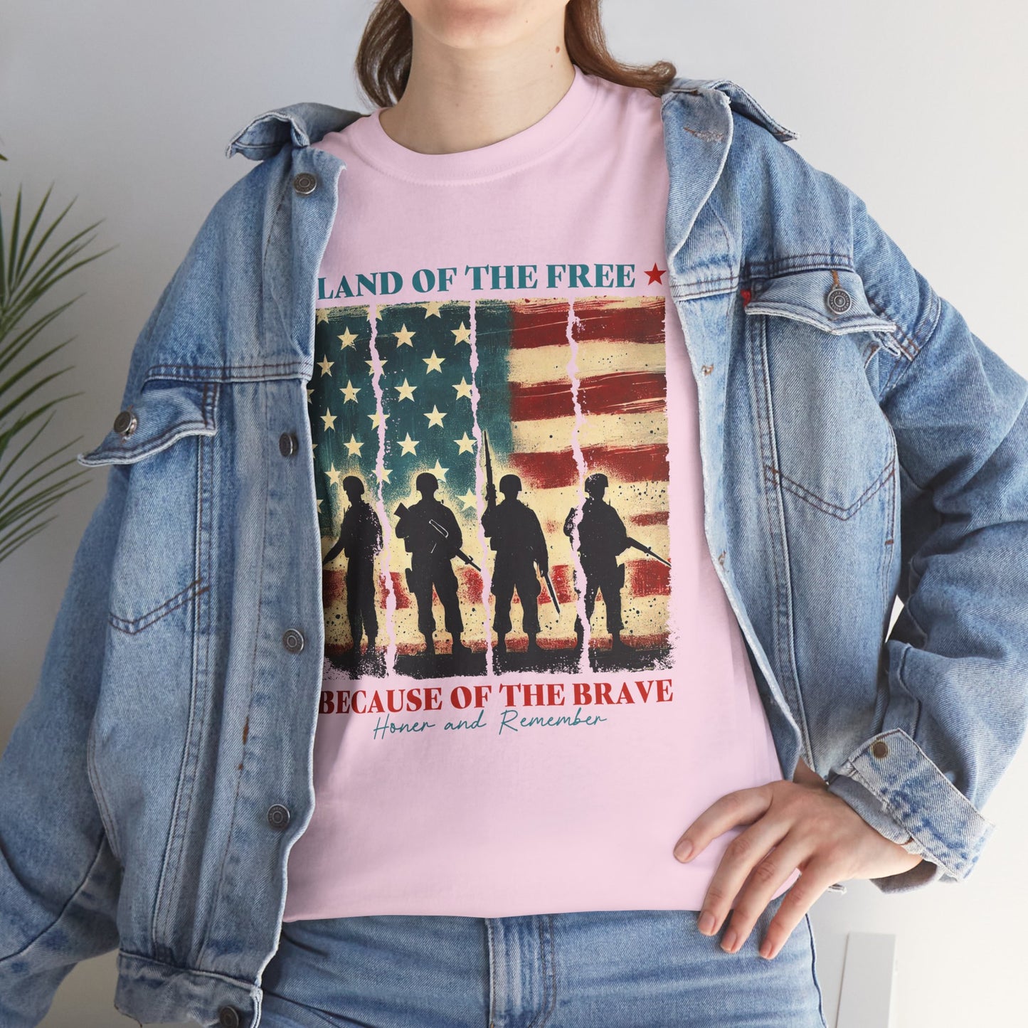 Land of the Free, Because of the Brave-Tee