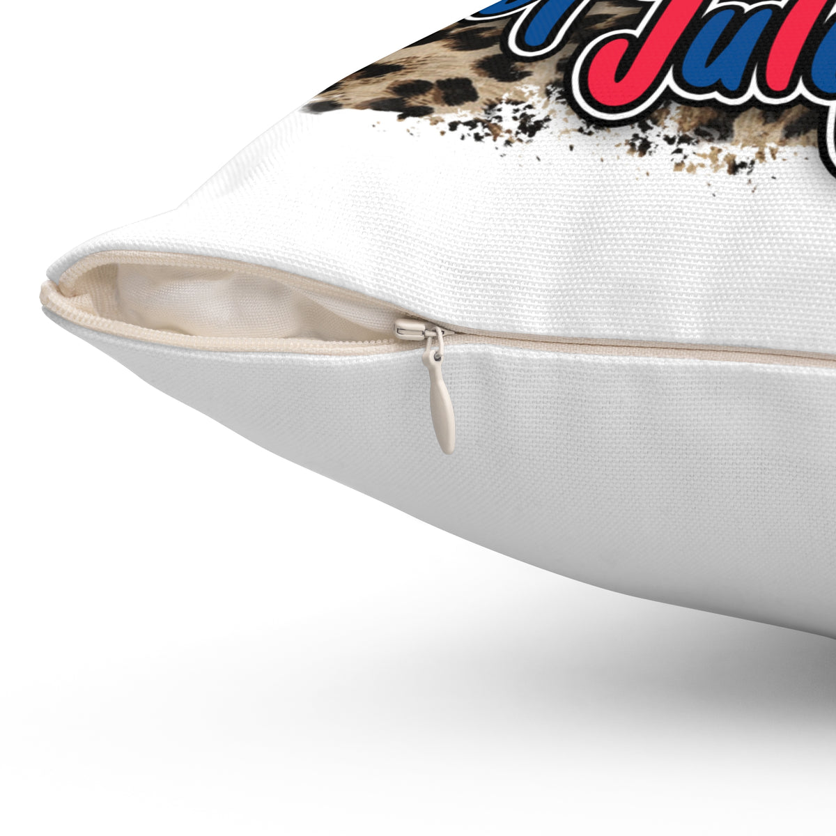 Fourth of July Gnome Throw Pillow