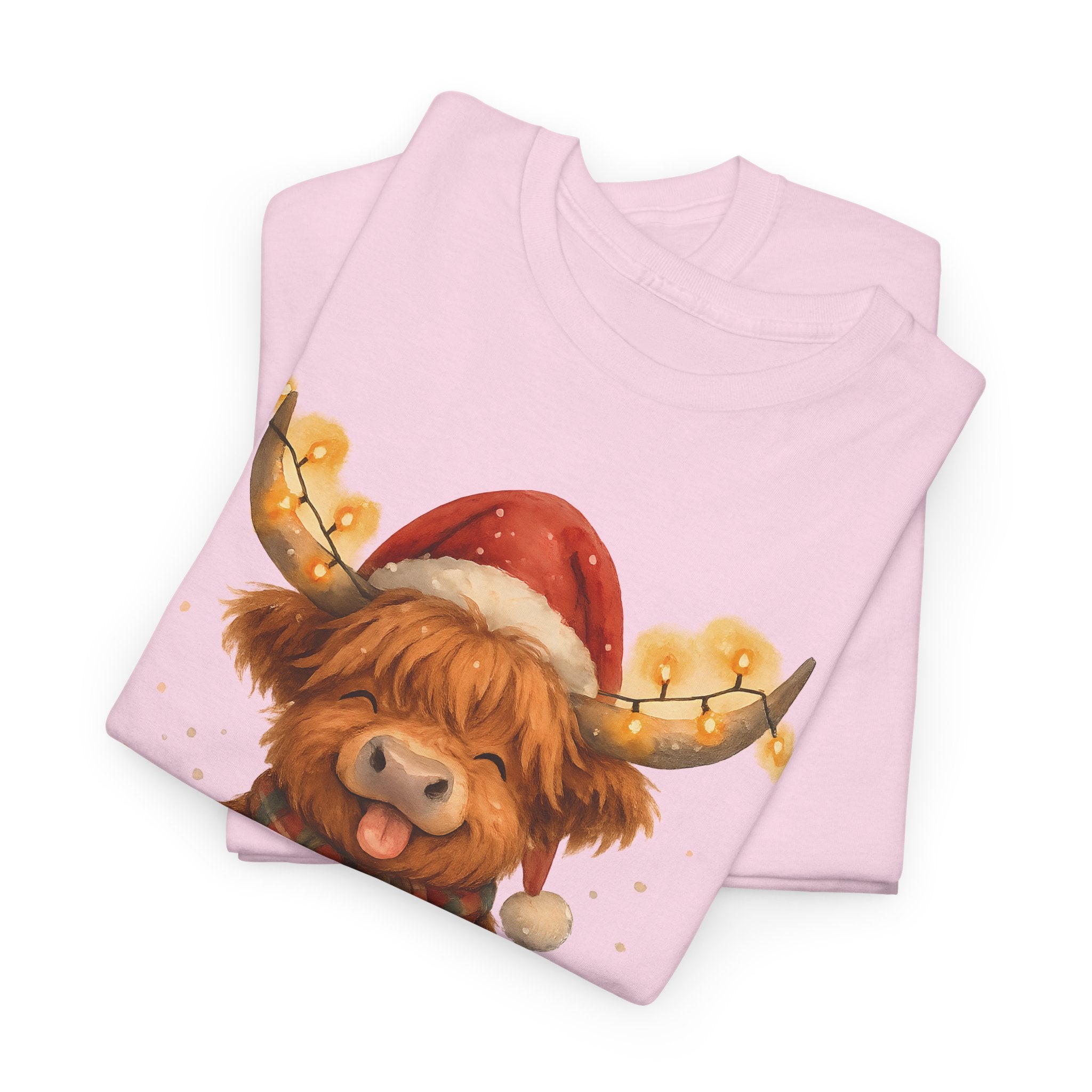 Christmas Highland Cow Tee