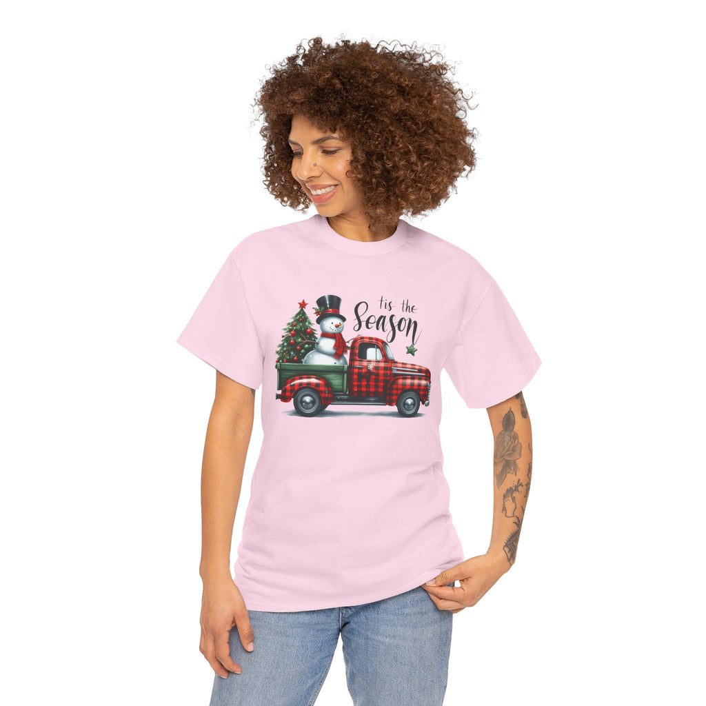 "Tis the Season" Heavy Cotton Tee - Festive Holiday Shirt