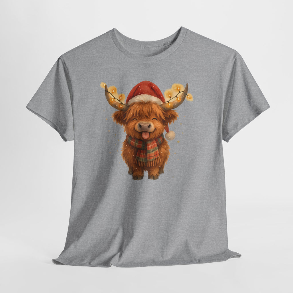 Christmas Highland Cow Tee