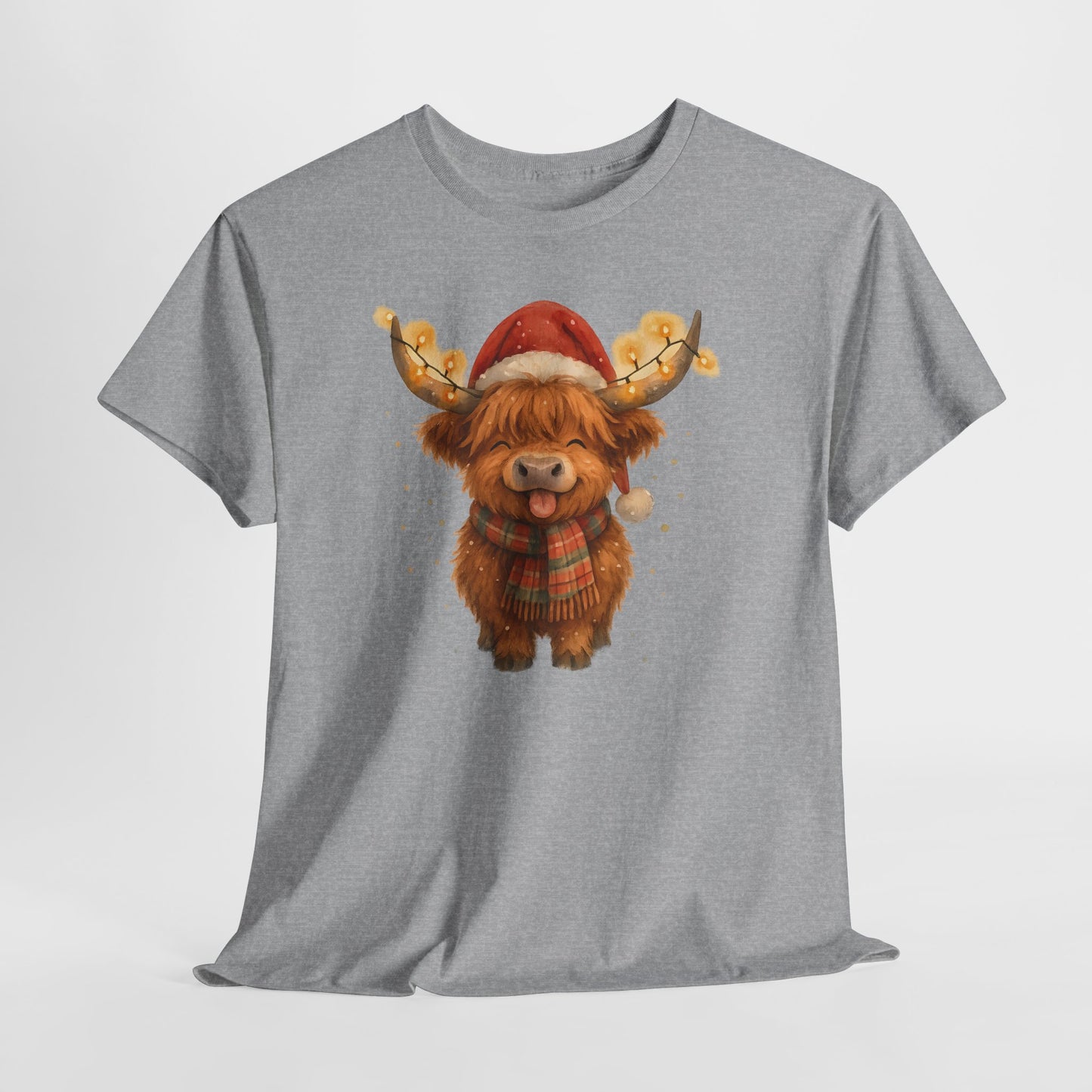 Christmas Highland Cow Tee