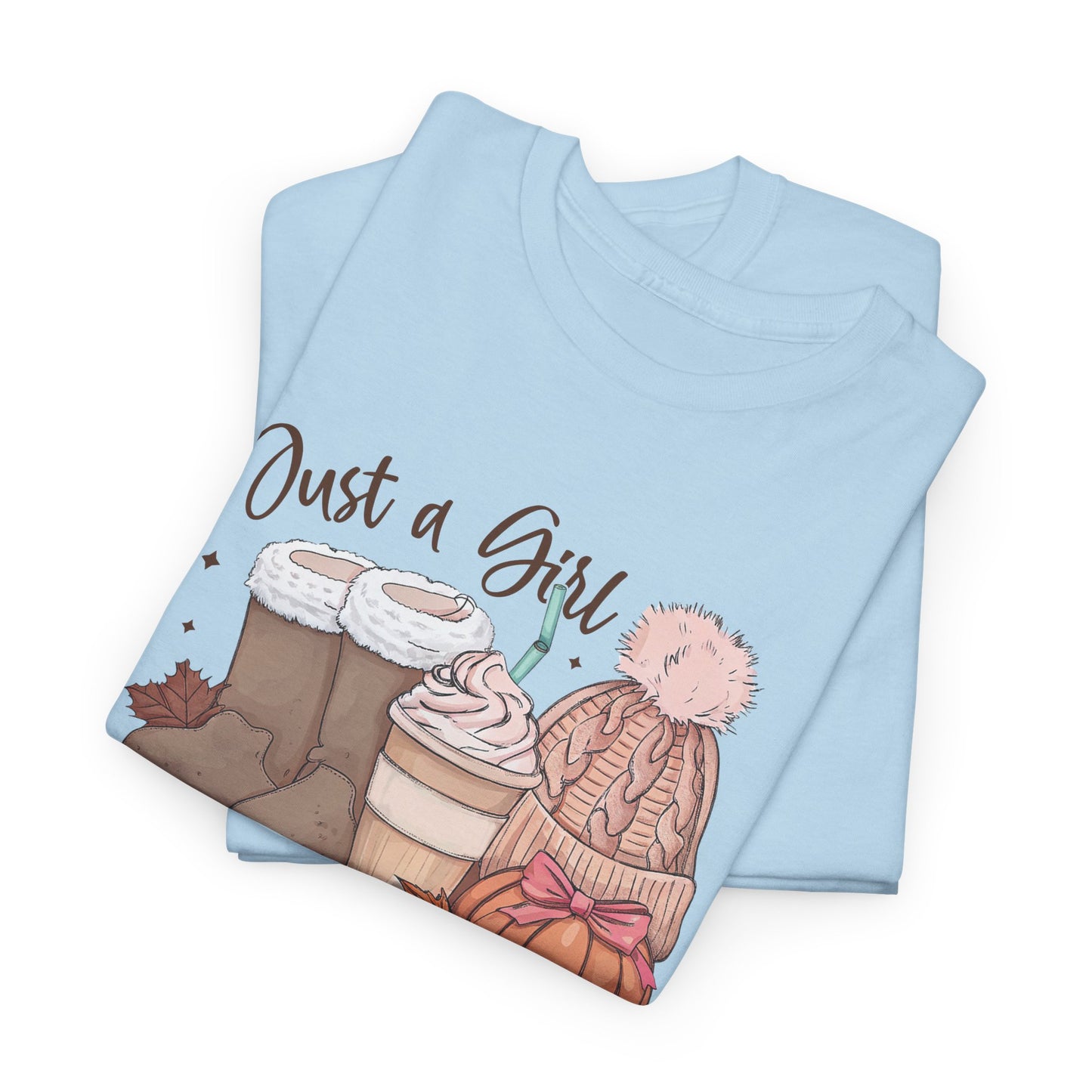 Just a Girl Who Loves Fall, Vintage Style Tee