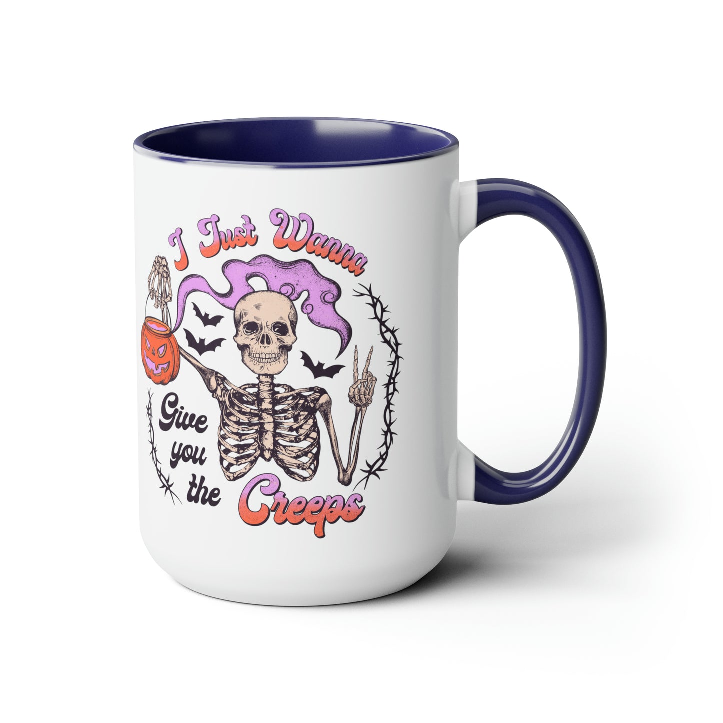 Two-Tone Coffee Mugs, 15oz