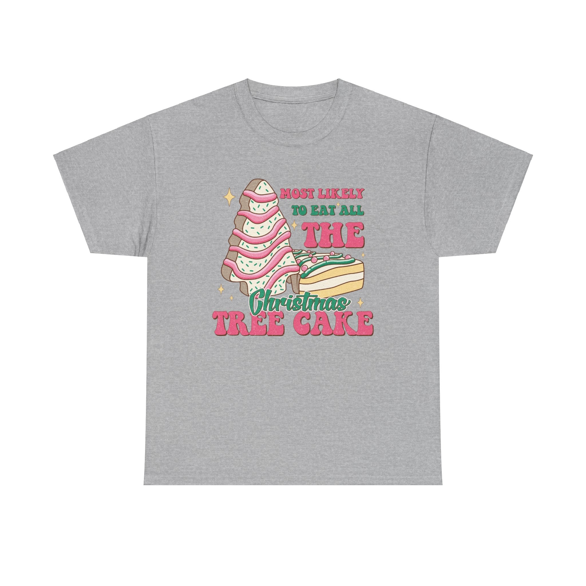 Fun Holiday Tee - 'Most Likely to Eat All the Christmas Tree Cake'