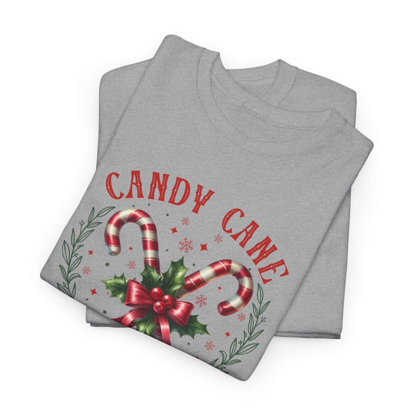 Candy Cane Christmas Club Heavy Cotton Tee - Merry Christmas Holiday Shirt