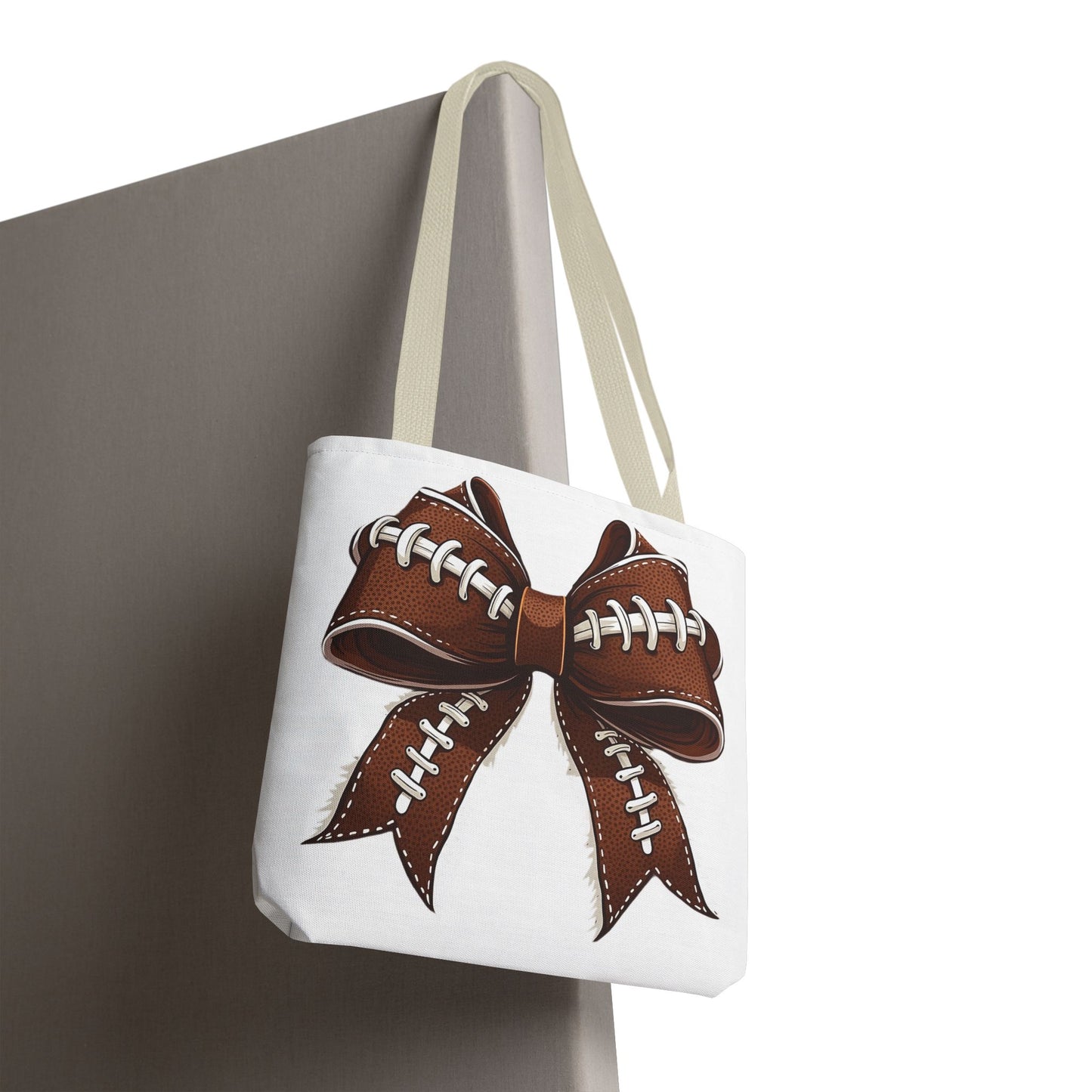 Football Bow Tote Bag