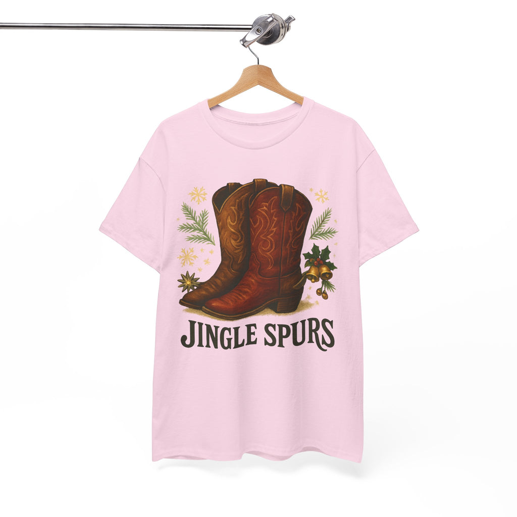 Jingle Spurs Cowboy Boots Christmas T‑Shirt