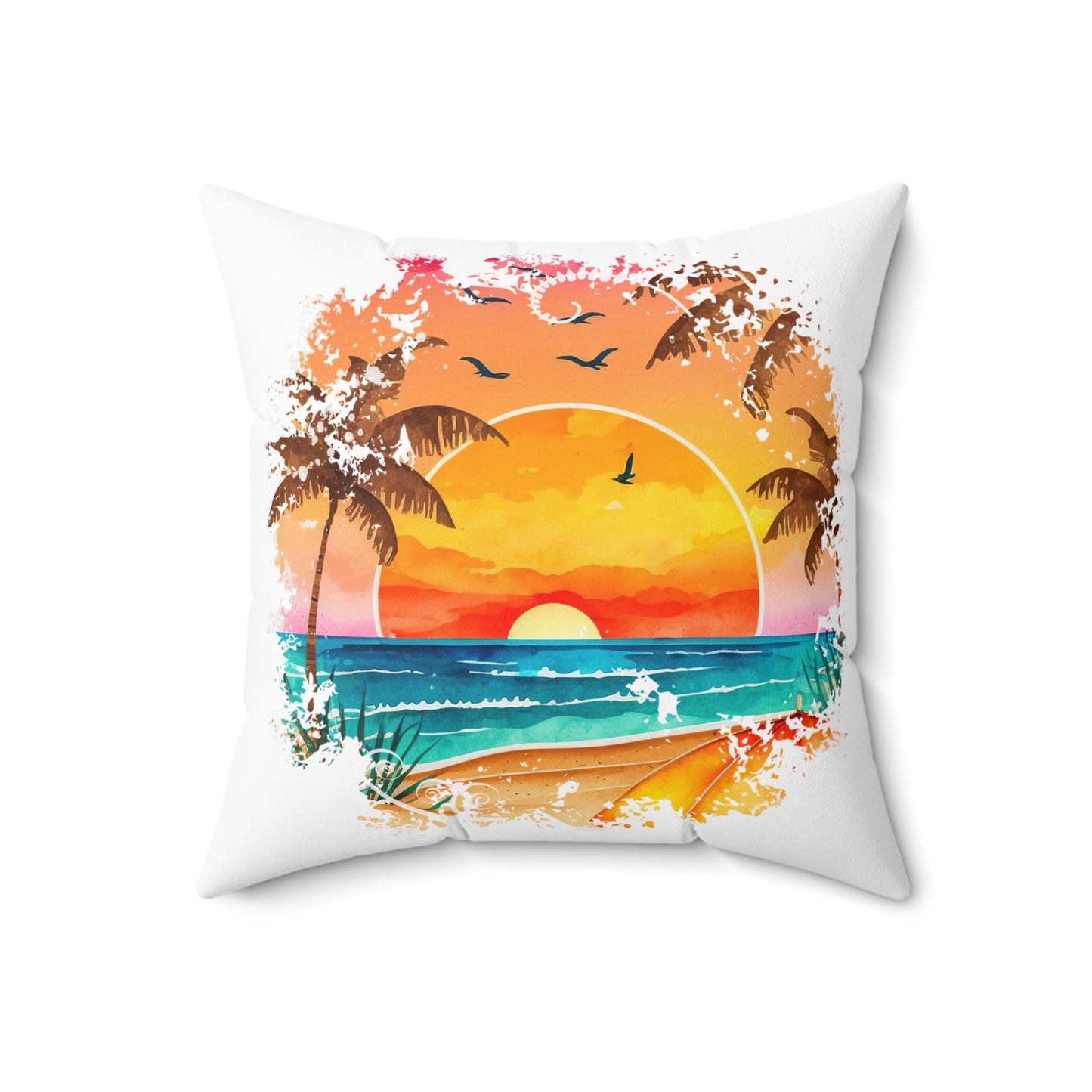 Spun Polyester Square Pillow