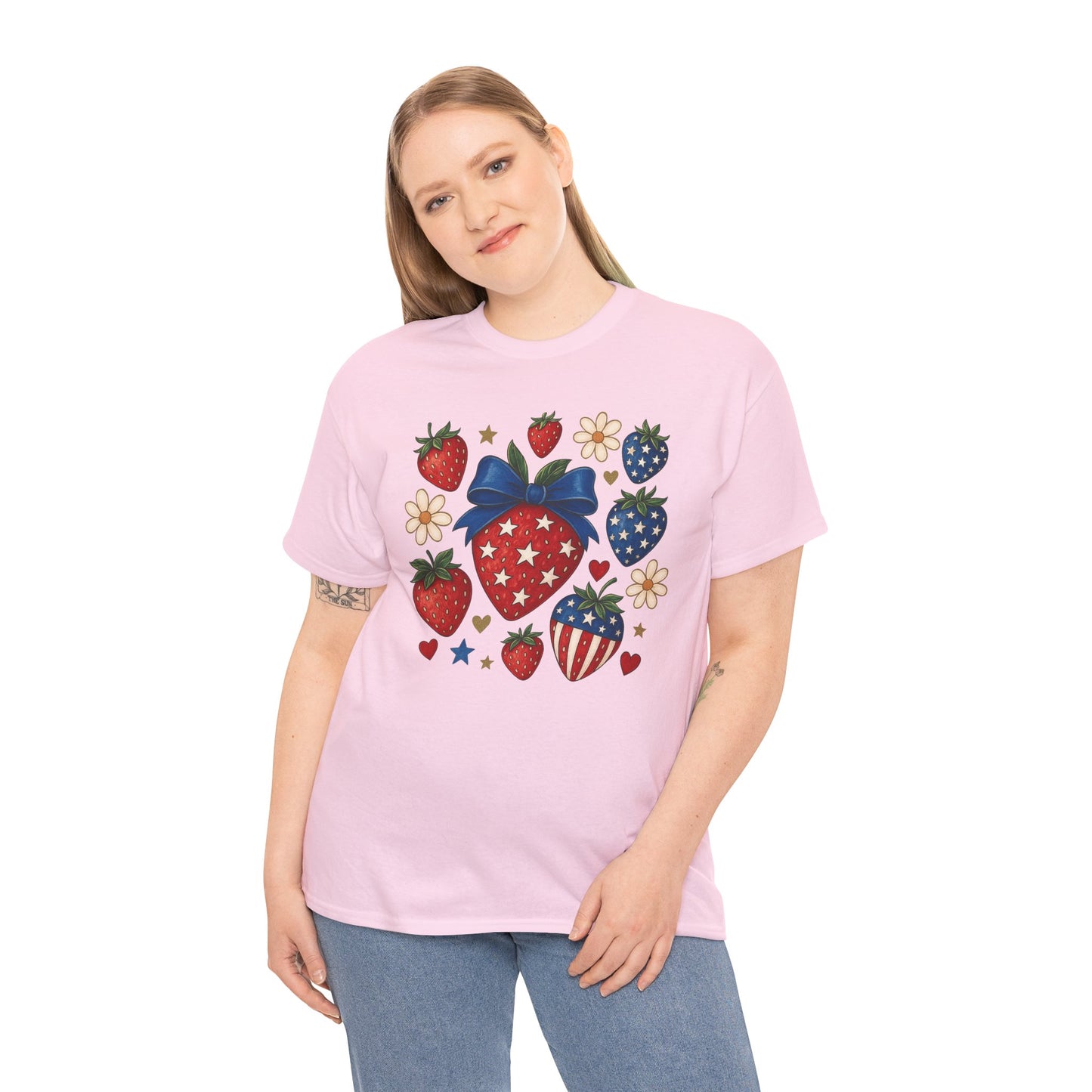 Patriotic Strawberry Tee