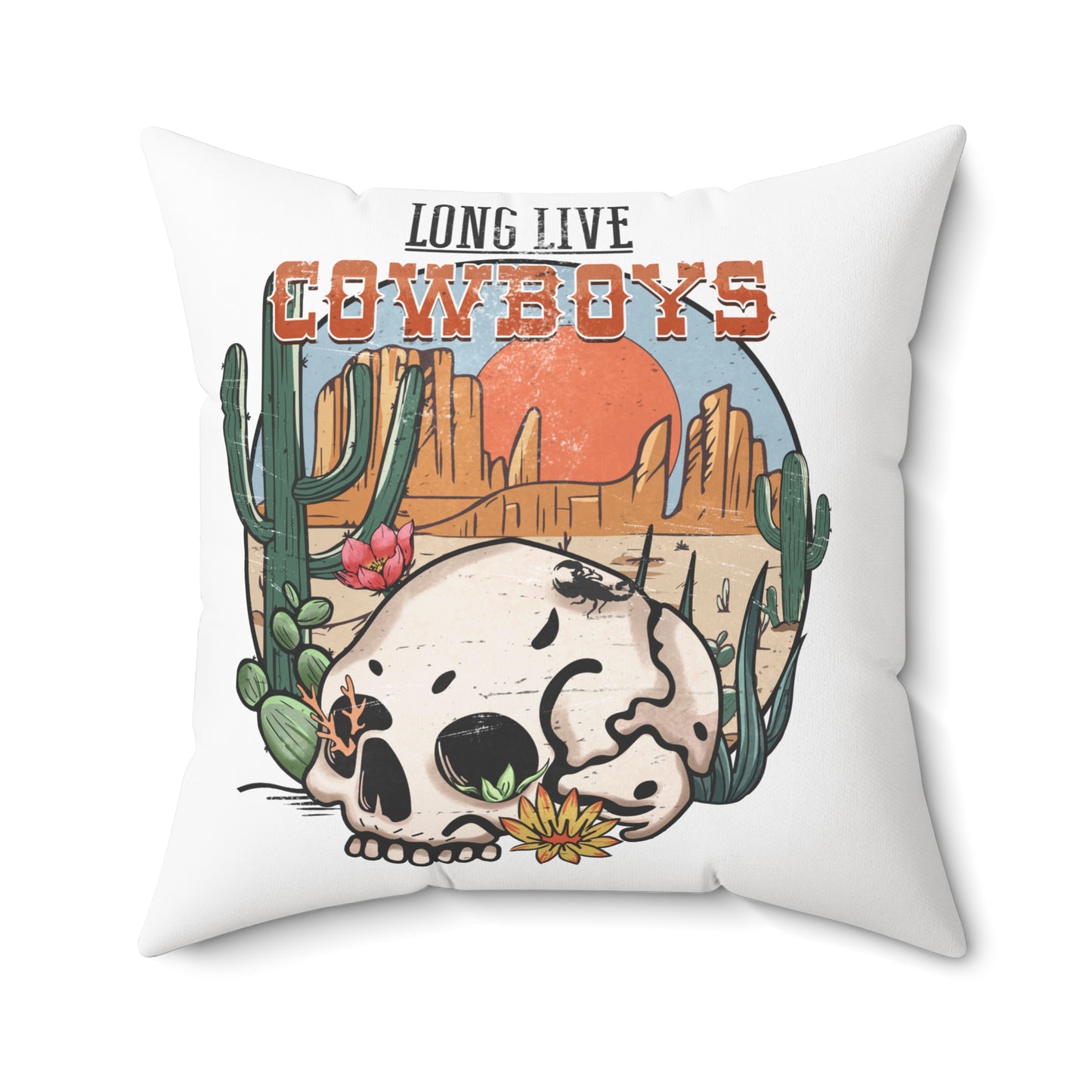 Spun Polyester Square Pillow