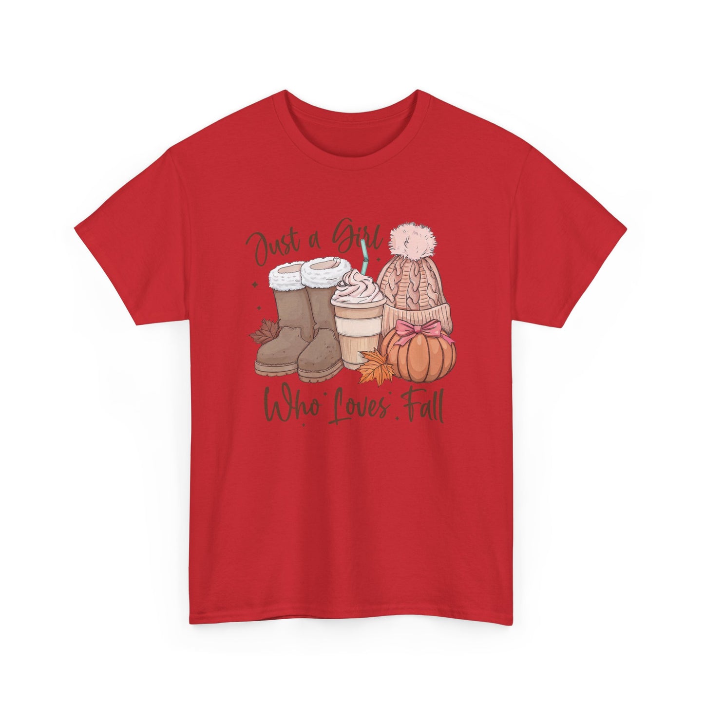 Just a Girl Who Loves Fall, Vintage Style Tee
