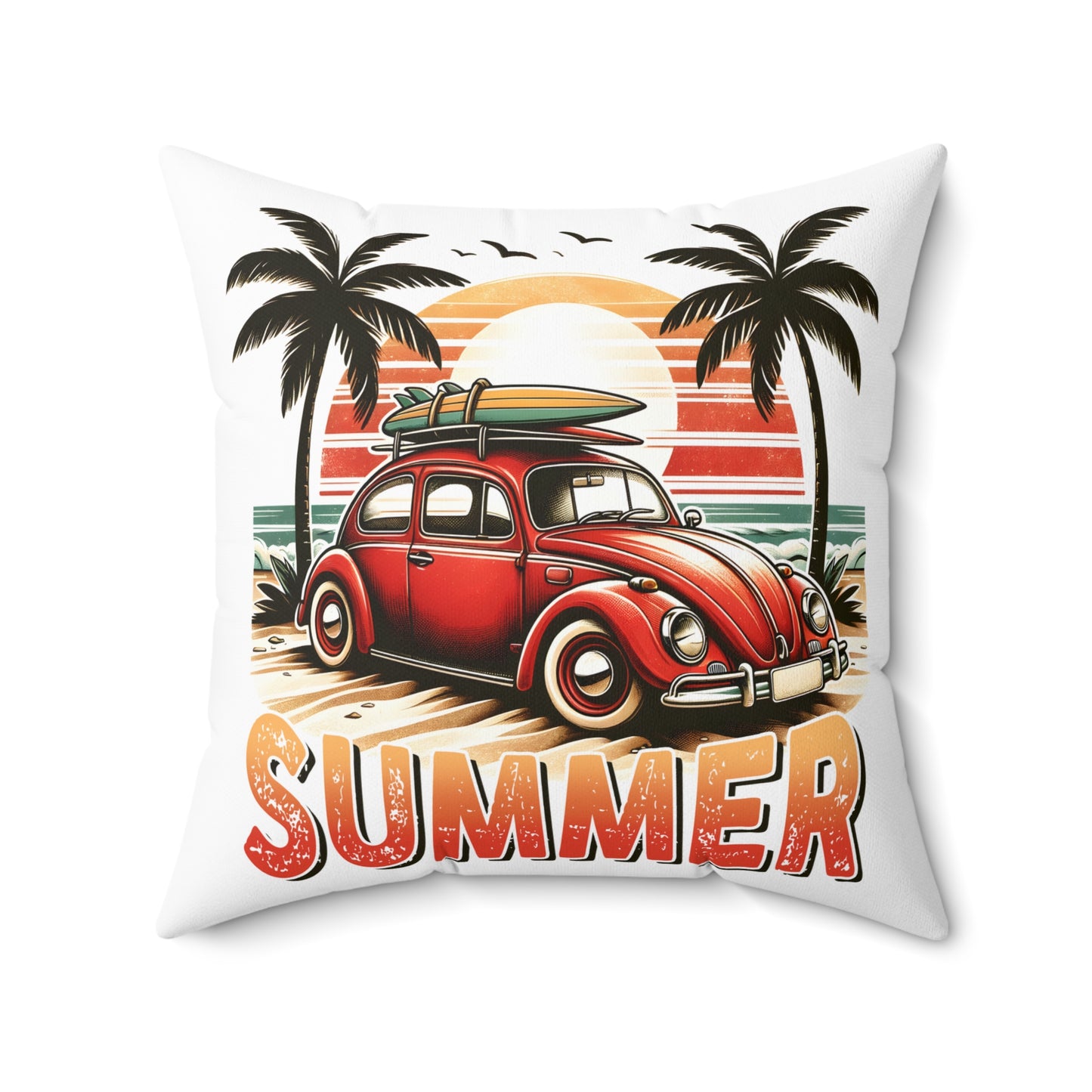 Spun Polyester Square Pillow
