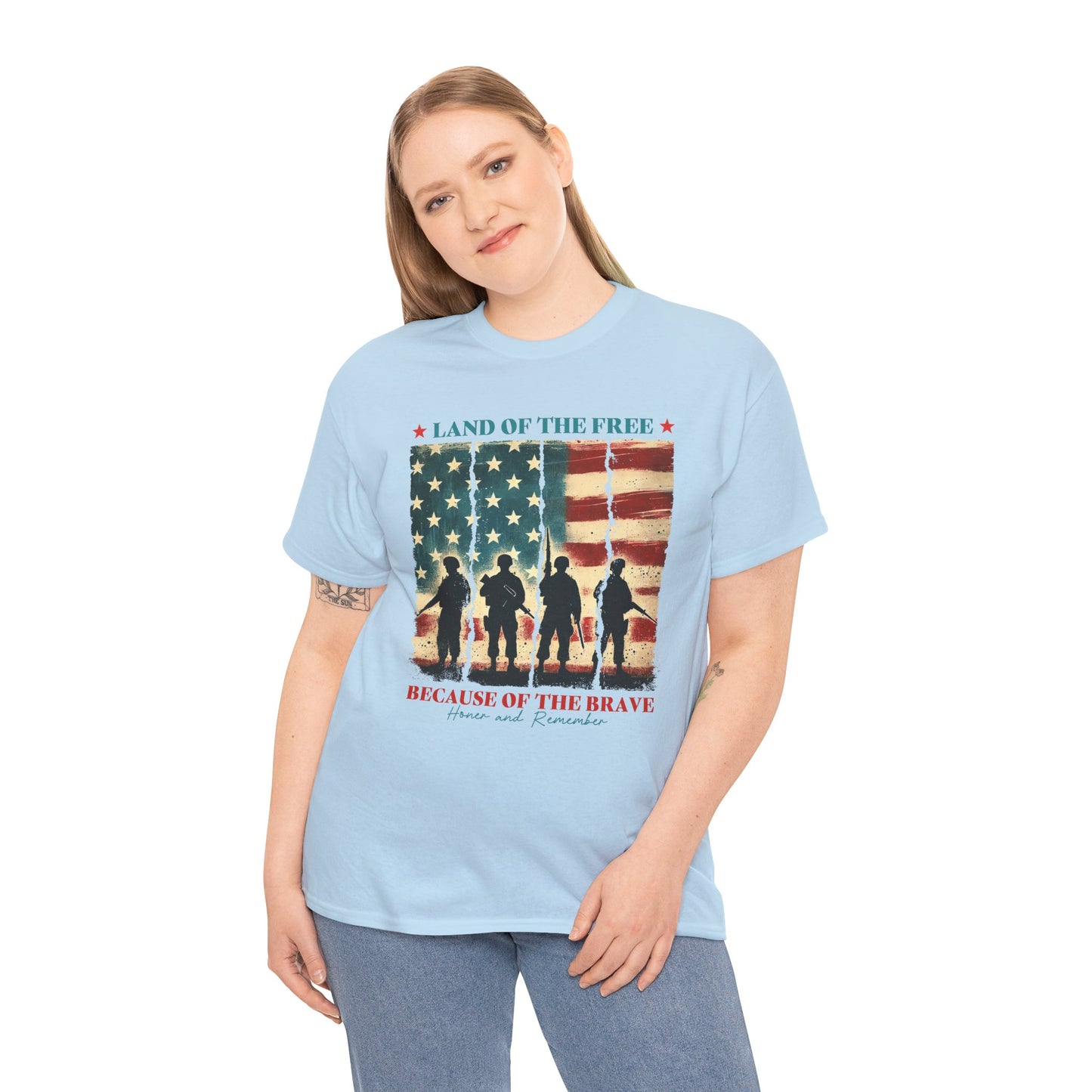 Land of the Free, Because of the Brave-Tee